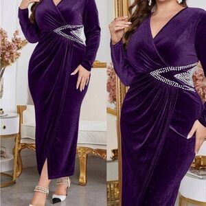 Elegant Purple Evening Dress